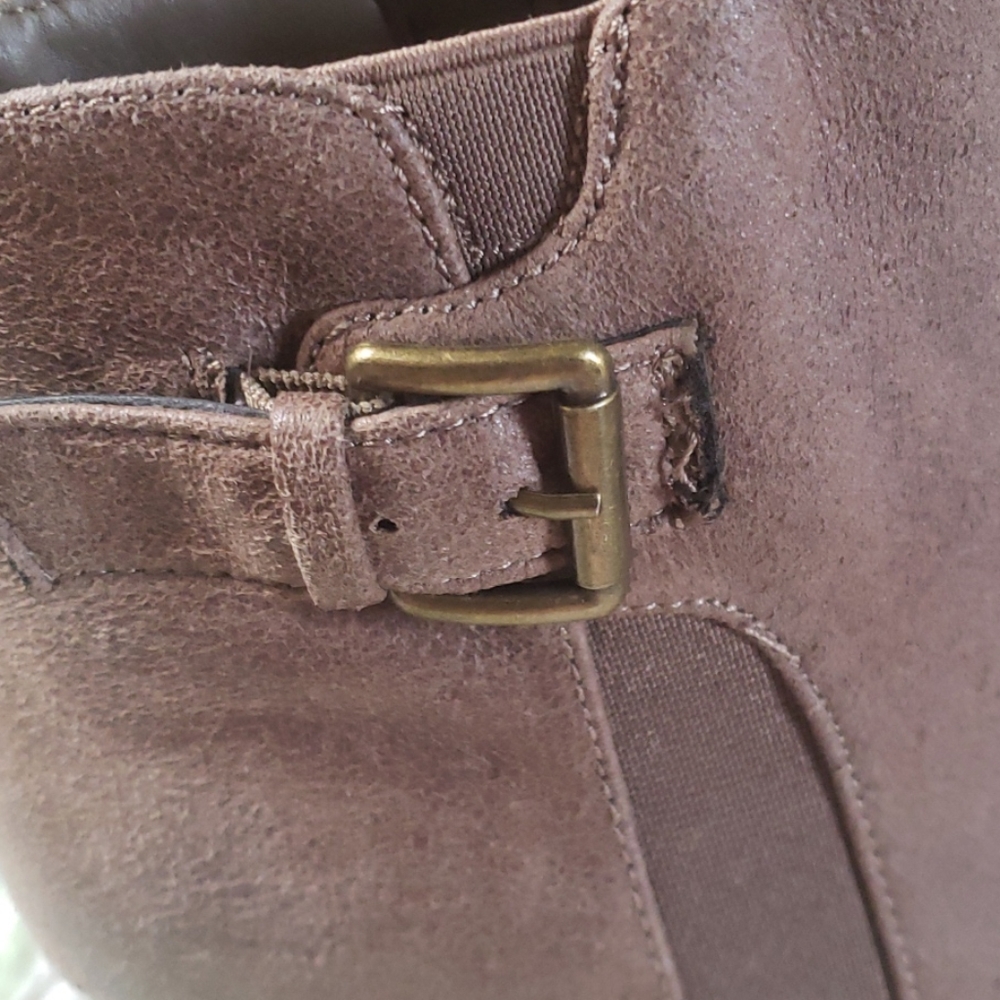 Sugar Faux Suede Brown Platform Shoes Sz 9 - Picture 5 of 8